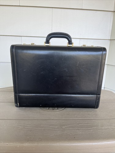 Bally leather briefcase black - bally,